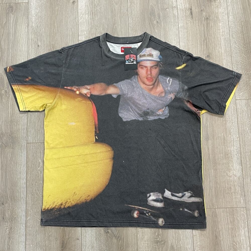 SS/22 Supreme Dash Snow Tee T Shirt Sz Large L SF